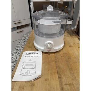 Sunbeam Model 5710 8 Quart Food Steamer & Rice Cooker tested & works *